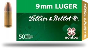Sellier & Bellot 9mm Luger 124gr TFMJ Non Toxic, 50 Rounds