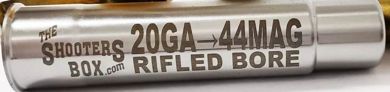 TSB 20 Gauge Rifled Bore to .44 Magnum Rifled Bore Caliber Shotgun Adapter 3"