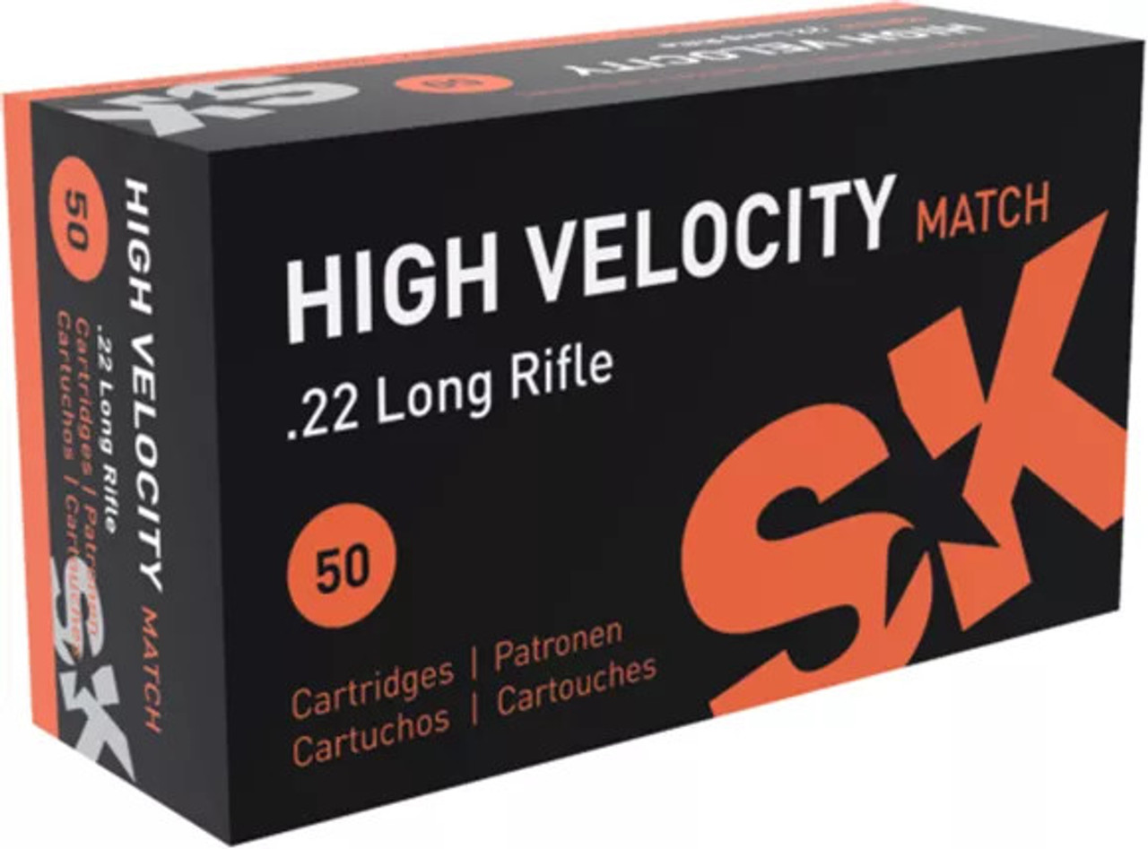 Lapua SK High Velocity Match, 22 LR 40 Gr, 50 Rounds