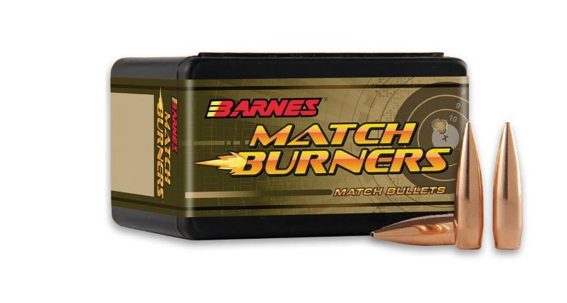 Barnes Bullets 6.5MM (.264"), 120gr, Match Burner Boat Tail,  100 Rounds
