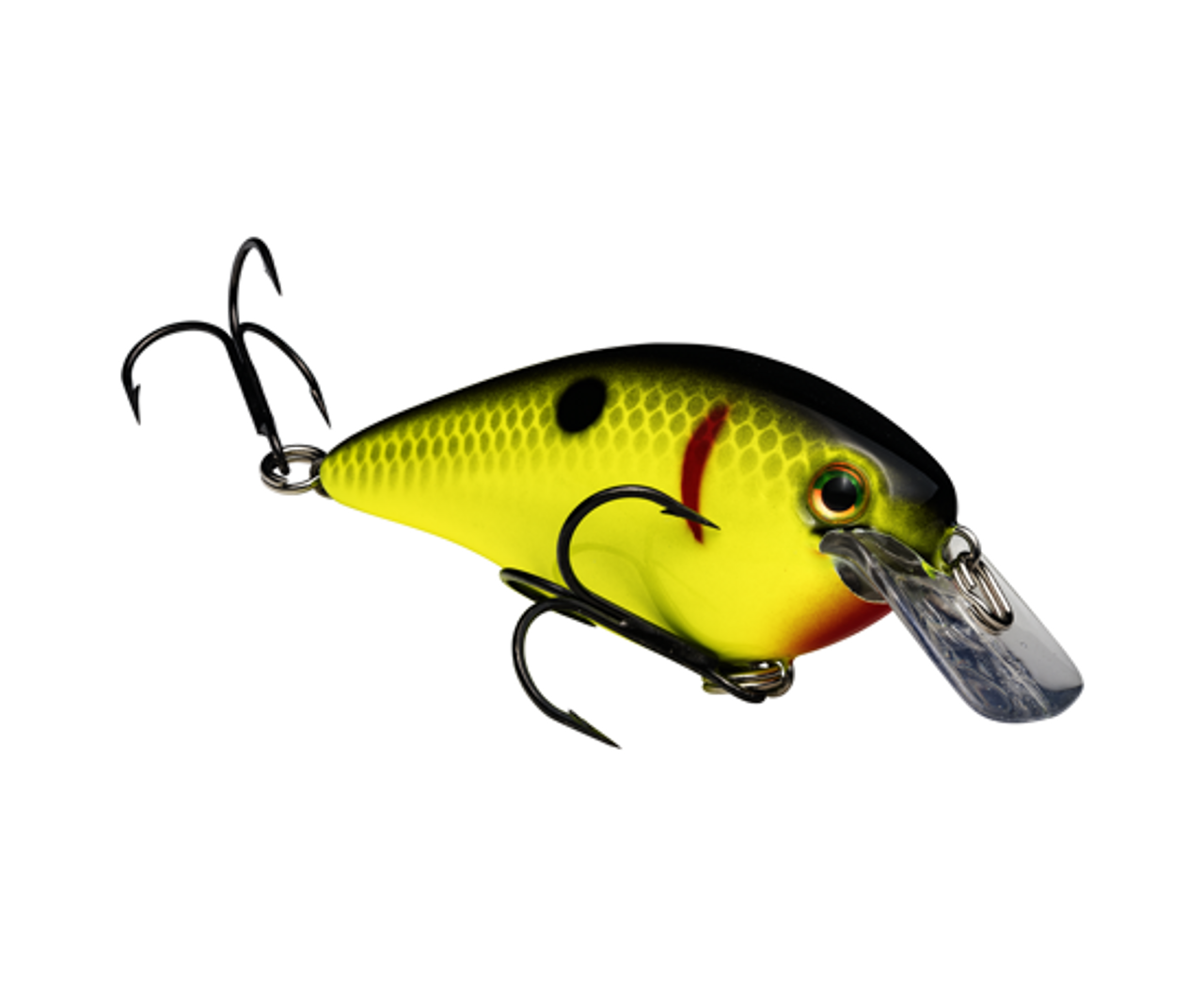 Strike King KVD Square Bill 1.5 , Black Back Chartreuse