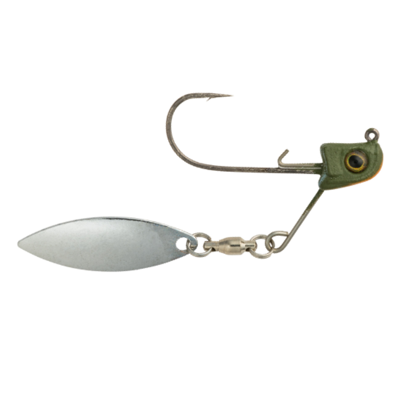 Great Lakes Finesse Sneaky Underspin, 3/16oz, Matte Perch W/ Silver Blade