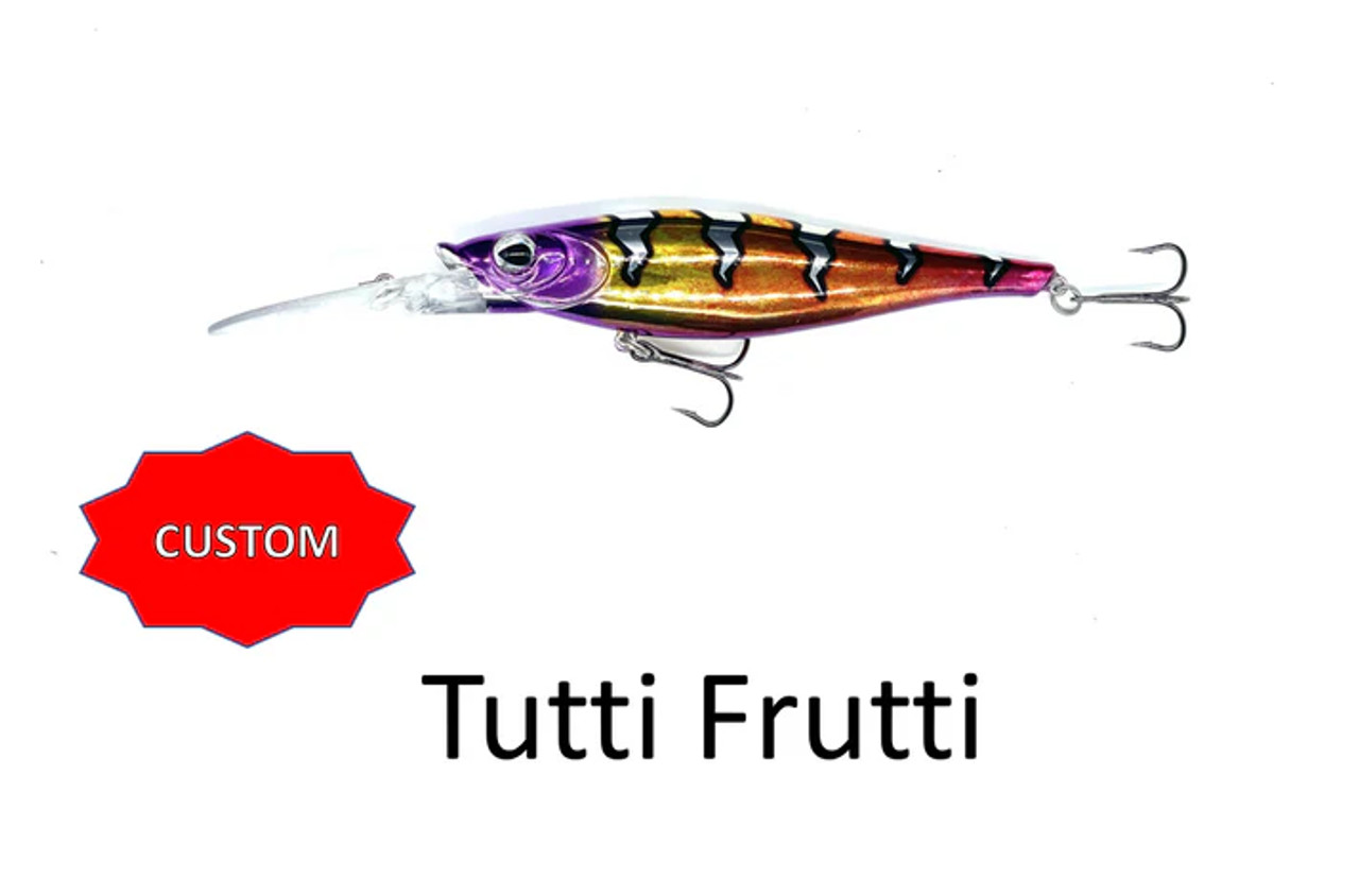 Walleye Nation Creations Lil Reaper Deep Crankbait, 3.5", 12' Dive, #6 Hook, Tutti Fruitti