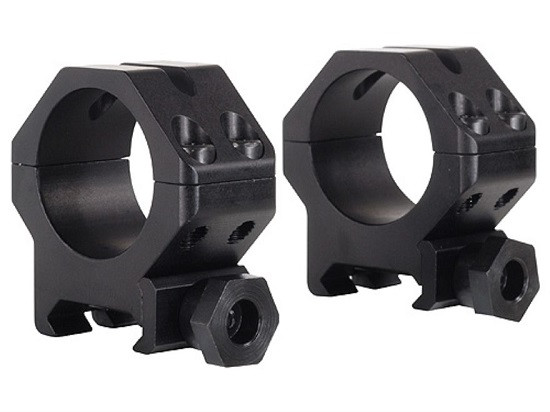 Weaver 4 Hole Skeleton 30mm Rings Low Matte Black