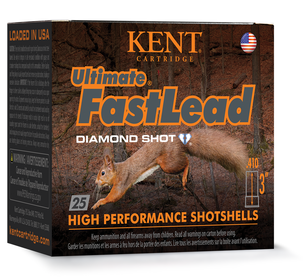 Kent Ultimate Fast Lead, .410 3", 11/16 Oz, Lead #7.5, 25 Rounds