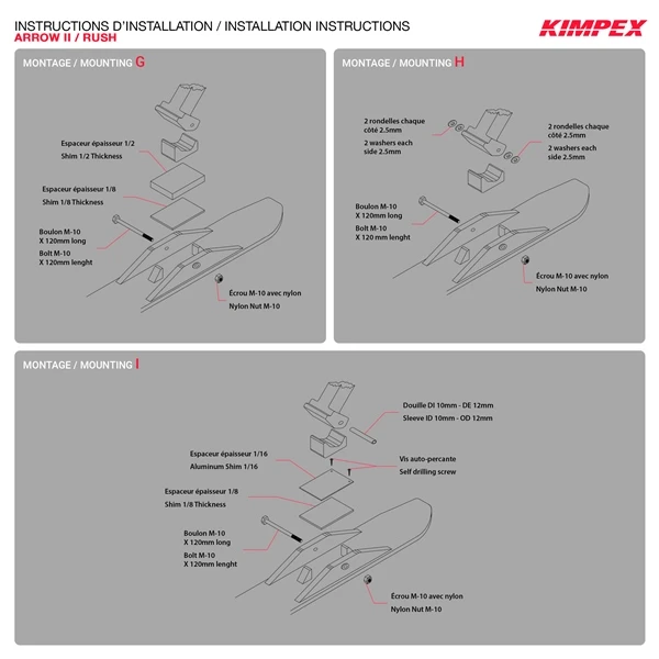 Kimpex Rush Ski Kits - 272623