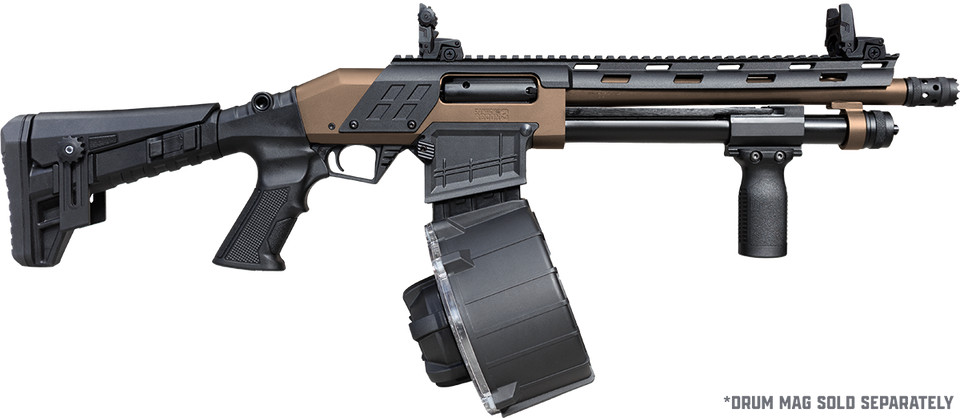 Canuck Recon 3 Magazine Fed Pump, 12 Ga 3", 12" Barrel, Bronze