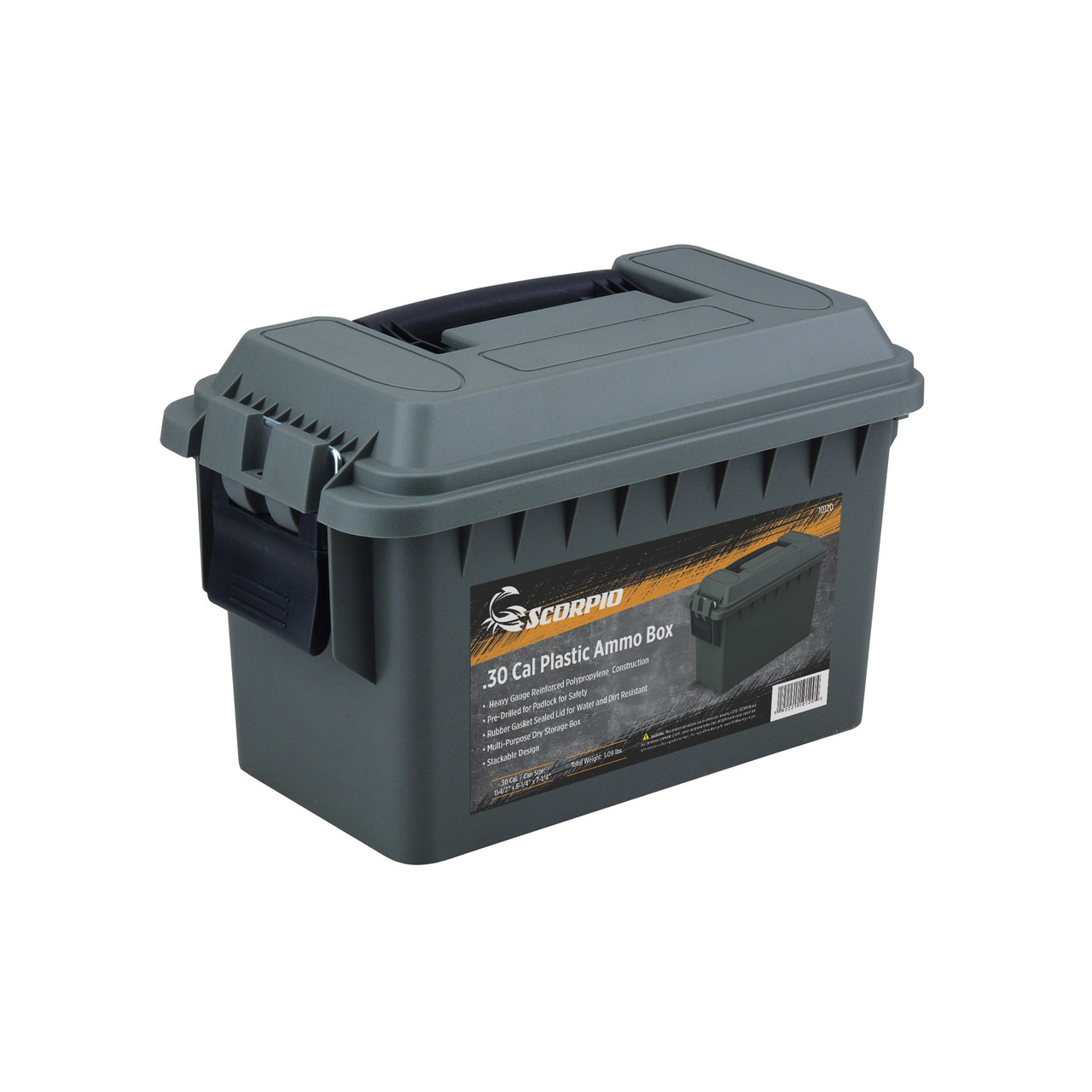 Scorpio Plastic Ammo Can, 30cal