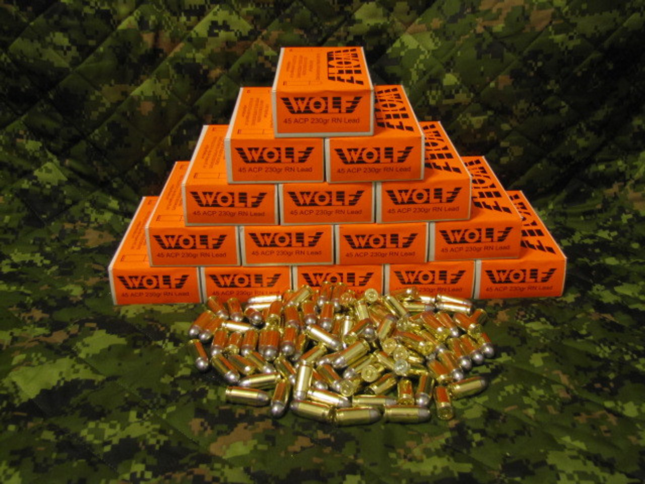 Wolf 45ACP 200gr, Lead SWC, 50 Rounds