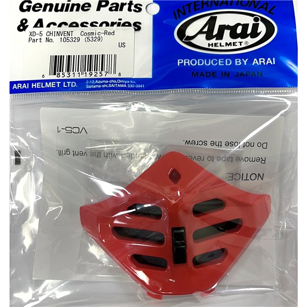 ARAI XD-5 Chin Vent - One Size Fits All - 851177