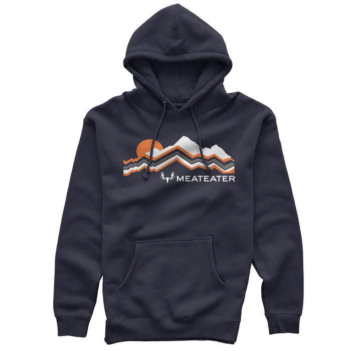 MeatEater Retro Mountain Hoody, Navy, Large