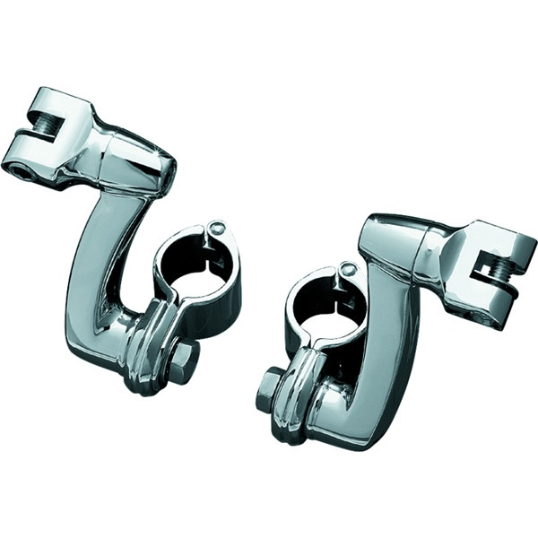 Kuryakyn Longhorn Offset Peg Mount with Clamp - 838608