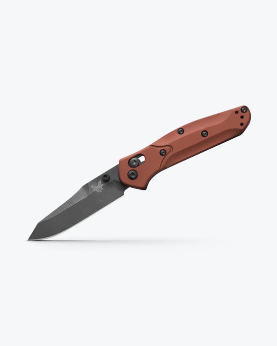Benchmade Mini Osborne, Burnt Copper Aluminum, 2.92" Folding Reverse Tanto