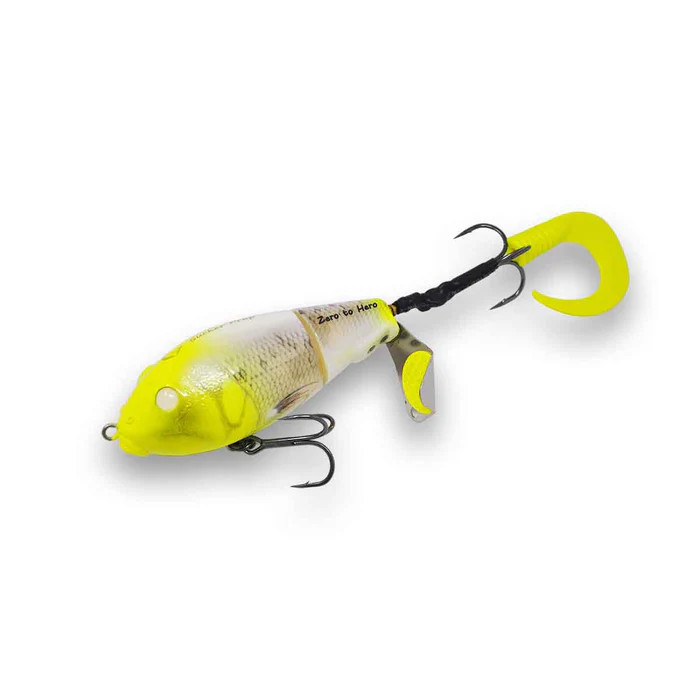 Savage Gear Sucker Prop, 8" 3.5oz, Floating Topwater, Lemon Head