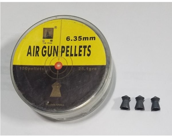 Peak Pellet Pointy 6.35mm, 25.1 gr, 150 Qty