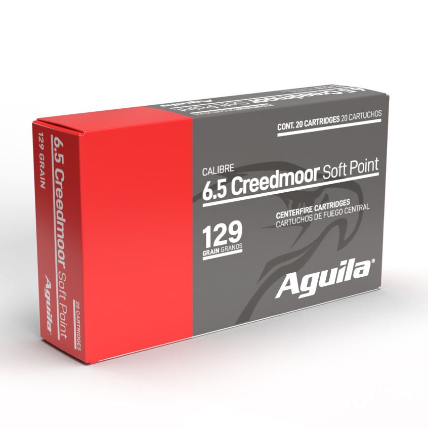 Aguila 6.5 Creedmoor Interlock 129 Grain SP Ammunition, 20 Rounds