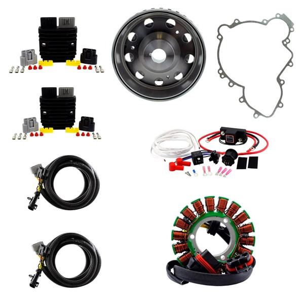 Kimpex HD 900W SPLYT Stator, Regulator, Dual Battery Isolator, Flywheel and Gasket Fits Polaris - 345605 - 345605