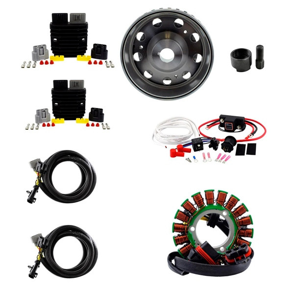 Kimpex HD 900W SPLYT Stator, Regulator, Dual Battery Isolator, Flywheel and Puller Fits Polaris - 345604 - 345604