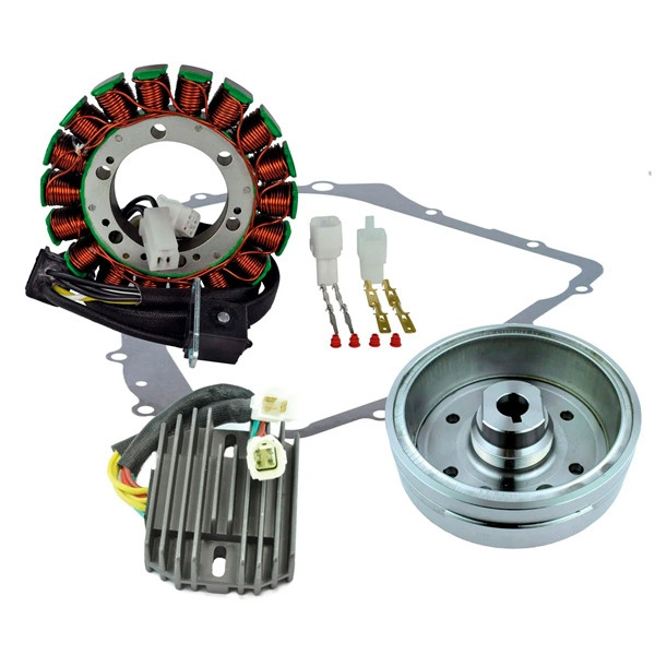 Kimpex HD Stator, Regulator, Improved Magneto Flywheel and Crankcase Cover Gasket Kit Fits Arctic cat - 345550 - 345550