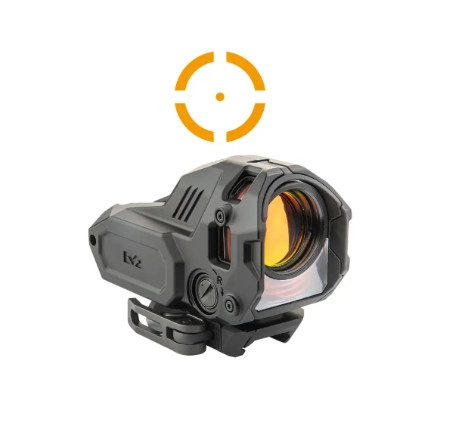 Meprolight M22 Pro Self-Illuminated Reflex Sight with Light Module, 3.5/40 MOA Bullseye Amber Reticle