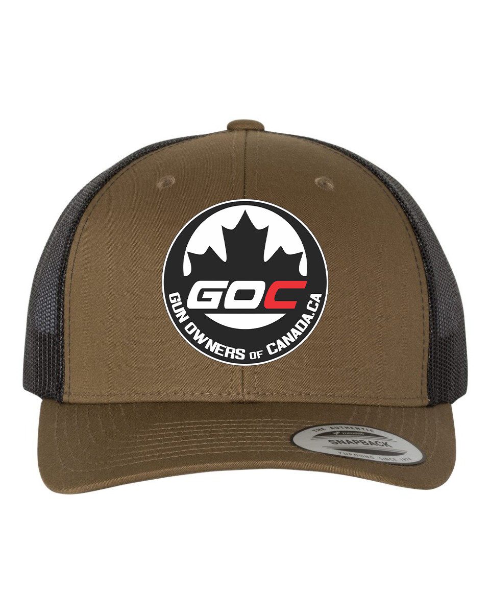 Gun Owners of Canada Coyote/Black Hat, Embroidered Logo