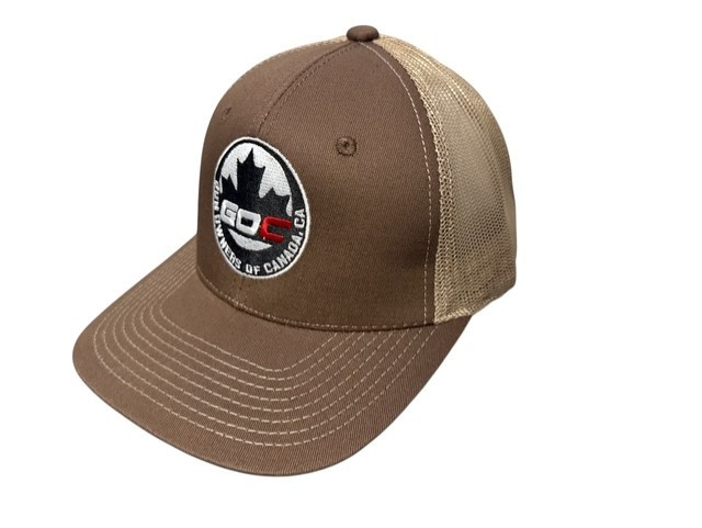 Gun Owners of Canada Brown/Tan Hat, Embroidered Logo