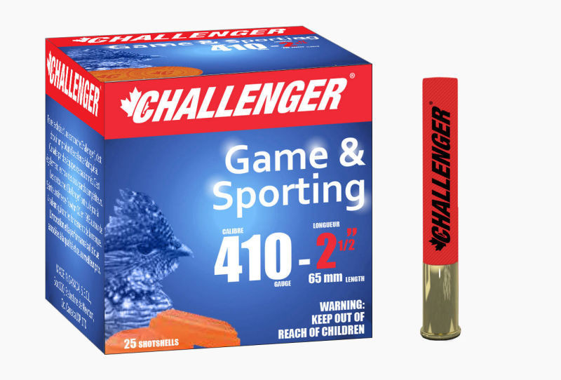 Challenger 410 Ga Game & Sporting, 2-1/2", 1/2 oz, #5 Lead Shot, 25 Rounds
