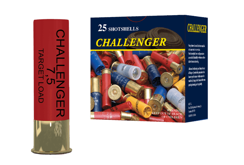 Challenger 28 Ga Target Load, 2-3/4", 3/4 oz, #9 Shot, 25 Rounds