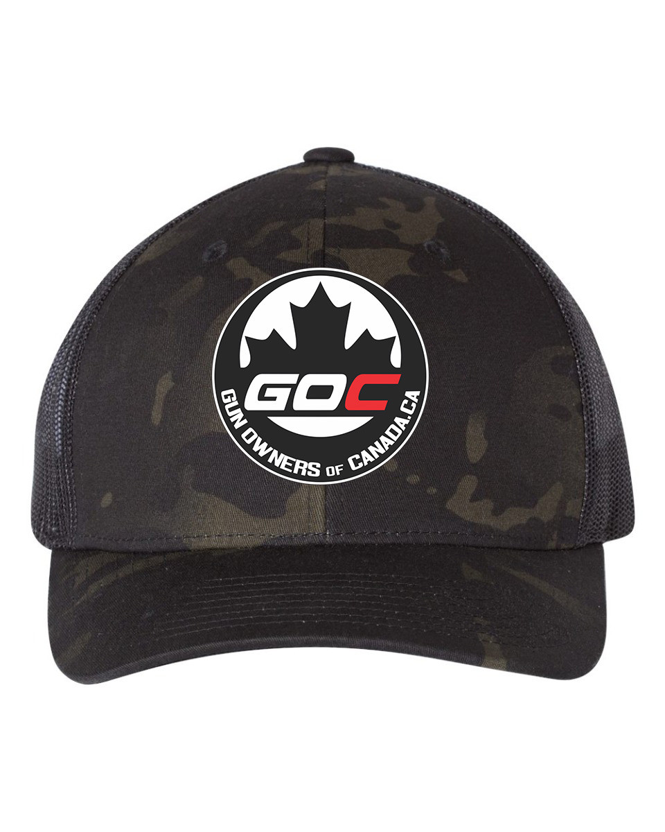 Gun Owners of Canada Black Multicam/Black Hat, Embroidered Logo