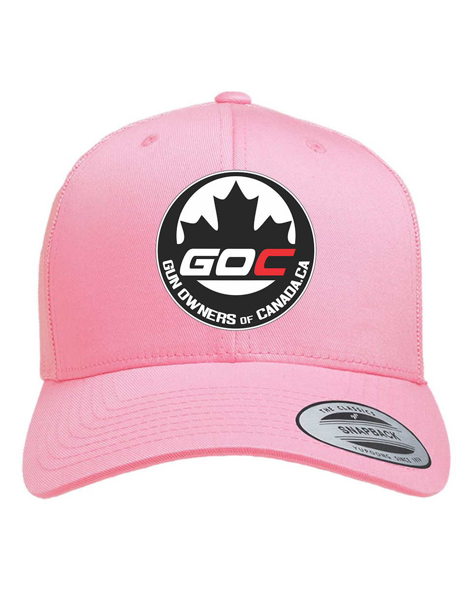 Gun Owners of Canada Pink Hat, Embroidered Logo