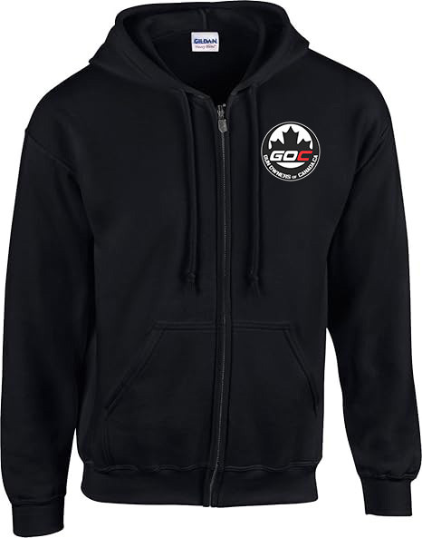 Gun Owners of Canada Black Zippered Hoodie