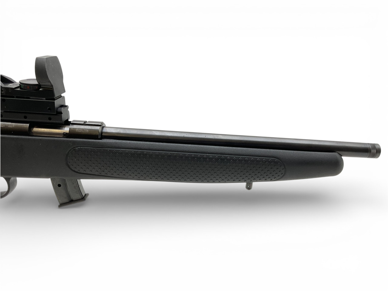 Scorpio EM332X Bolt Action Rifle .22LR 13" Threaded Barrel  Black Thumbhole Stock With V Life Red Dot