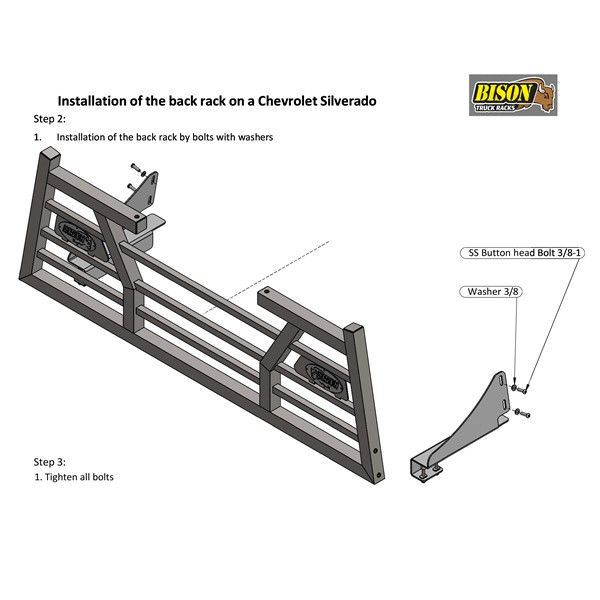 Bison Bumpers Mounting Bracket - 160341
