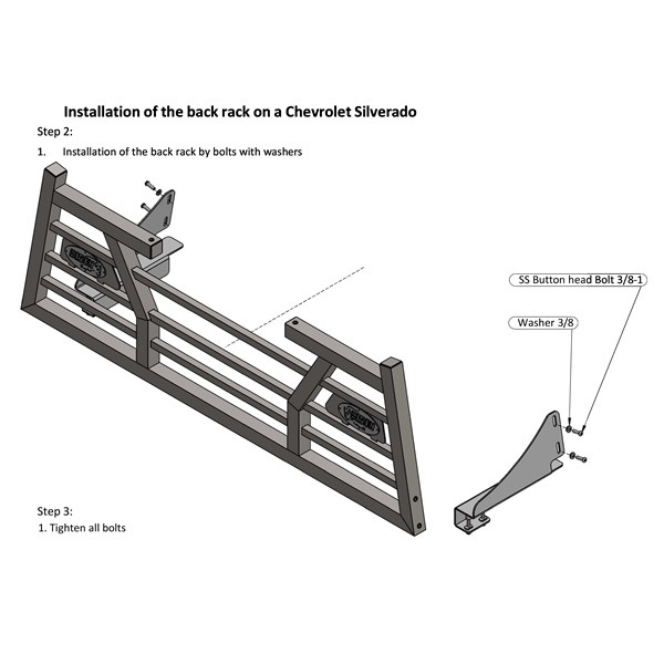 Bison Bumpers Mounting Bracket - 160341