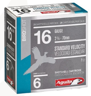 Aguila 16 Ga, 2 3/4", #6, 25 Rounds