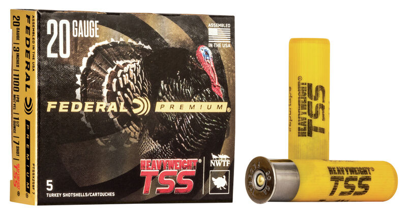 Federal Heavyweight TSS Turkey 20 Ga 3" 1 1/2 Oz #7 Shot, 5 Rounds