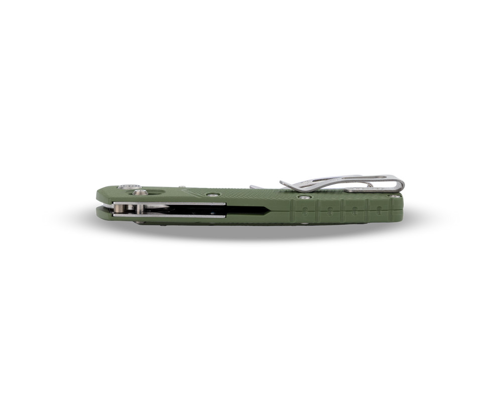 Buck 791 Range Pro Folding Knife, Green Grip, 3.375" Drop Point Blade