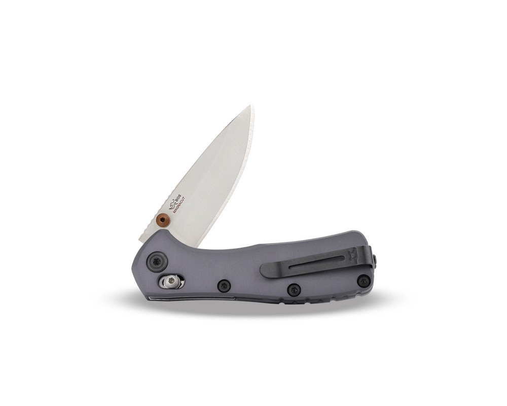 Buck 790 Mini Range Elite Folding Knife, Grey Grip, 2.625" Drop Point Blade