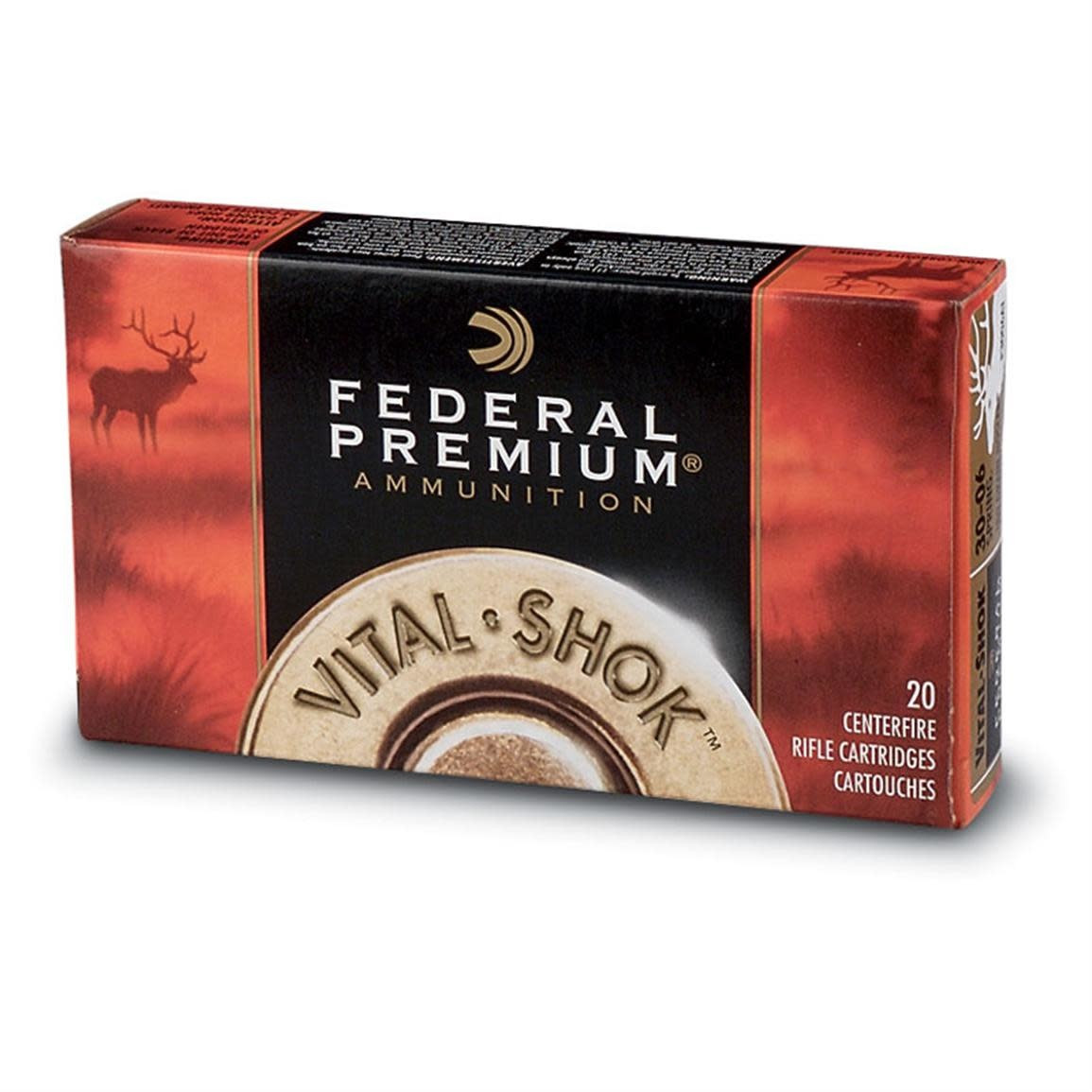 Federal Premium 280 Rem 140 Gr Nosler Vital-Shok Ammunition, 20 Rounds