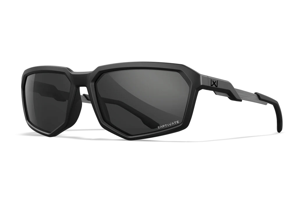 Wiley X Recon, CAPTIVATE Grey Lenses, Matte Black Frame