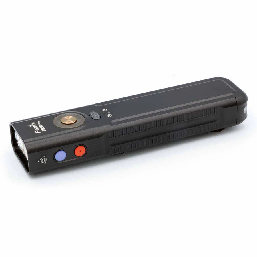 Fenix E06R Pro LED, UV, and Laser Everyday Carry Flat Flashlight, 1600 Lumens, Black