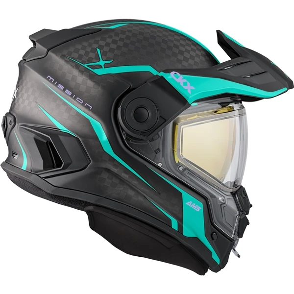 CKX Mission Free-Face Helmet - Carbon Fury - 2XL - 518766