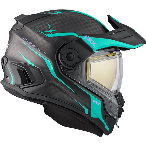 CKX Mission Free-Face Helmet - Carbon Fury - 3XL - 518757