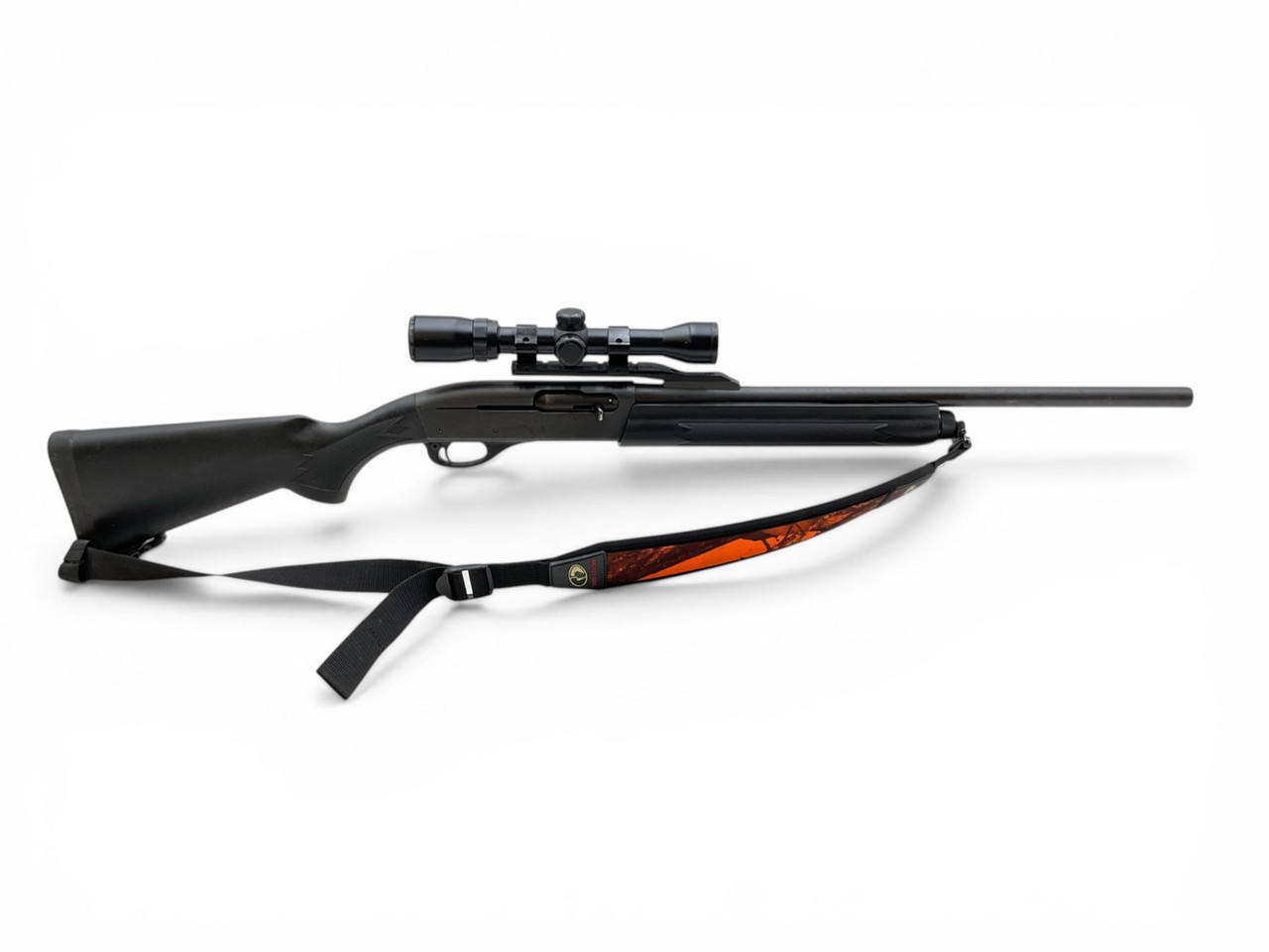 Remington 11-87 Sportsman Semi Auto Shotgun 20Ga 3" Chamber 21" Rifled Cantilever Barrel Synthetic Stock With Bushnell 1.75-4X32 Scope