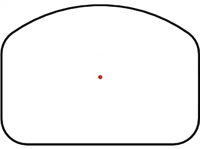 Bushnell RXS10R Reflex Sight, 1x25, 4 MOA Red Dot Reticle