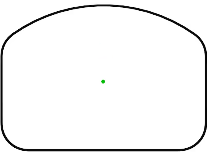 Bushnell RXS10G Reflex Sight, 1x25, 4 MOA Green Dot Reticle
