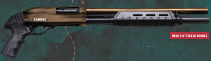Canuck Enforcer 12Ga Pump Action 3", 17" Barrel, Distressed Bronze, 3-Stock Combo