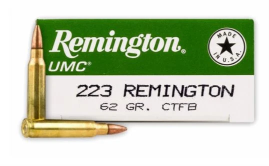 Remington UMC .223 Rem, 62 Gr CTFB, 20 Rounds