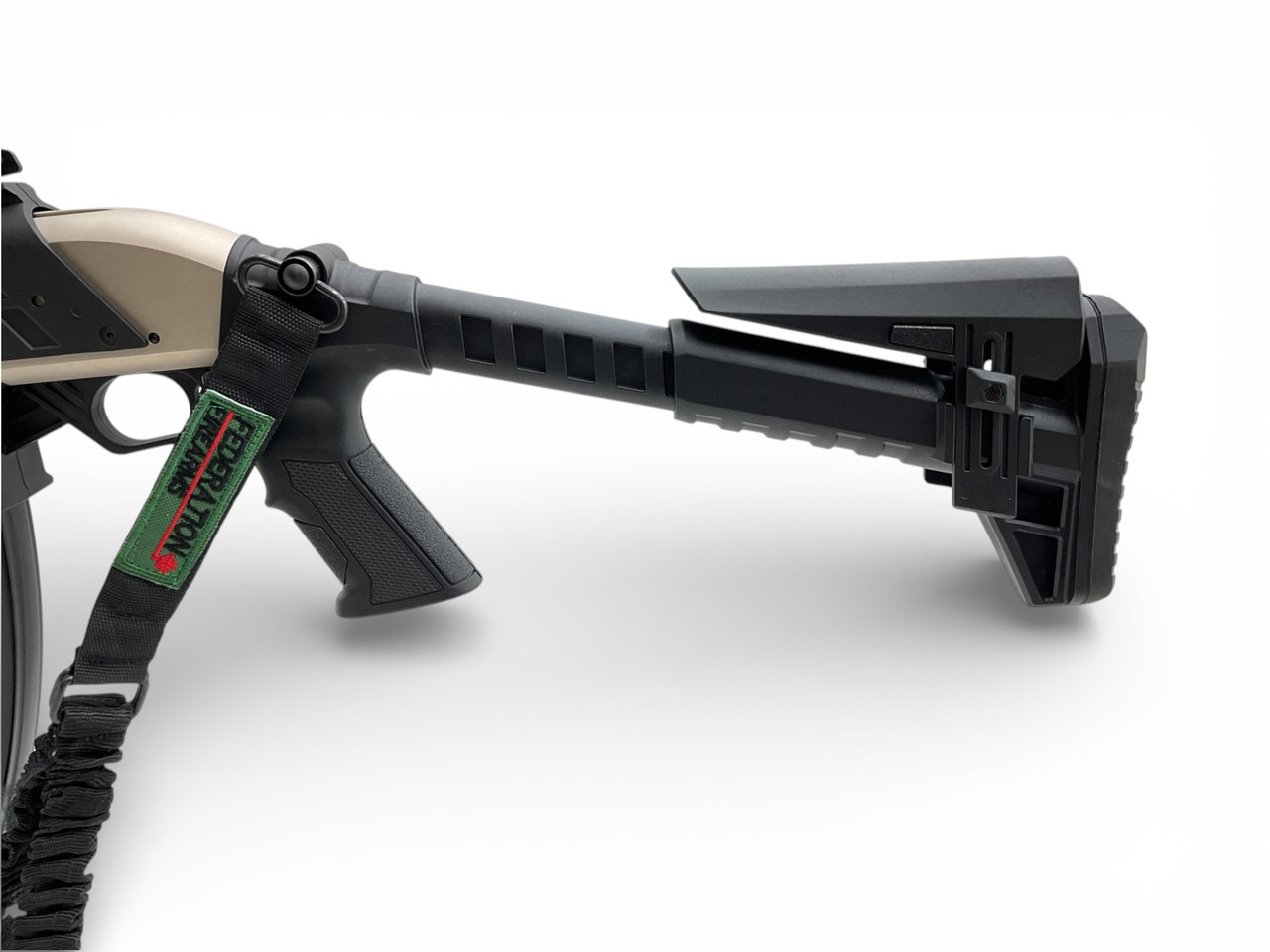 Federation Firearms SPM-12 Pump Action 12Ga Shotgun 3" Chamber 9" Barrel Black Adjustable Stock