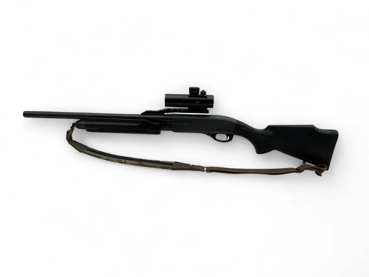 Remington 870 Pump Action Shotgun 20Ga 3" Chamber 18.5" Rifled Barrel Black Synthetic With Red Dot